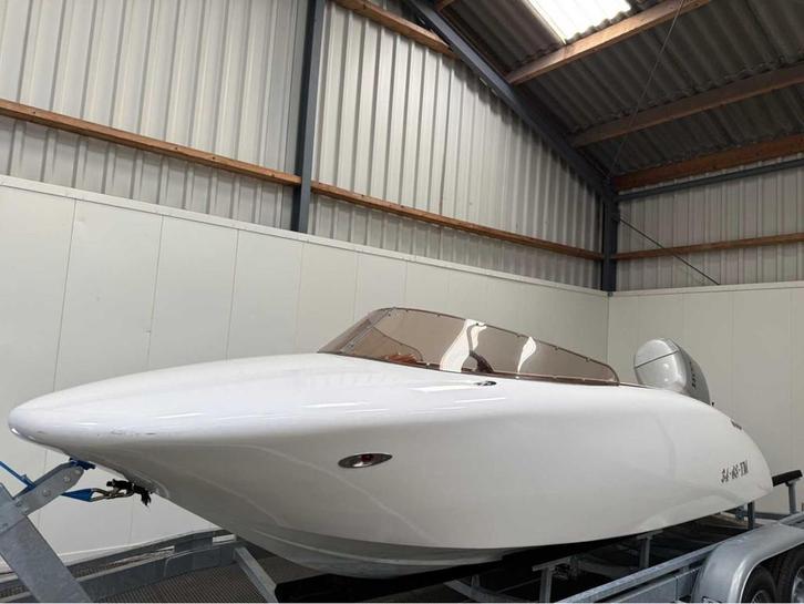 Speedboot - Honda Four stroke 90 pk - excl. trailer, Watersport en Boten, Speedboten, Gebruikt, Overige brandstoffen