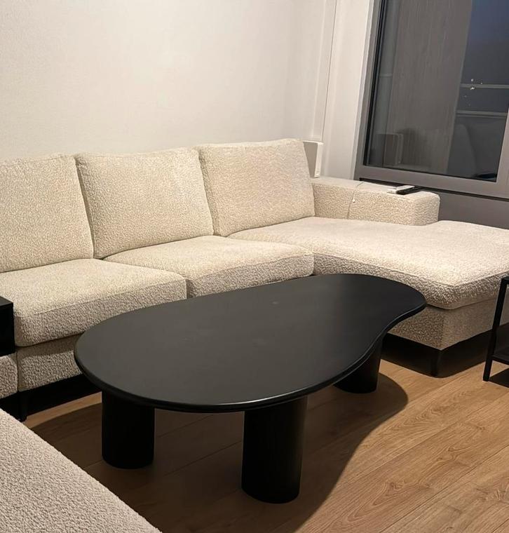 Japandi Organische Salontafel, Huis en Inrichting, Tafels | Salontafels, Zo goed als nieuw, Minder dan 50 cm, 100 tot 150 cm, 50 tot 100 cm