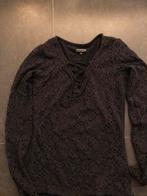 Hollister truitje maat XS zwart met broderie, Ophalen of Verzenden, Zo goed als nieuw, Maat 34 (XS) of kleiner, Zwart