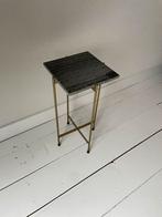 Marmeren Bijzettafel, Huis en Inrichting, Tafels | Bijzettafels, Ophalen, Minder dan 45 cm, Minder dan 55 cm, Metaal of Aluminium