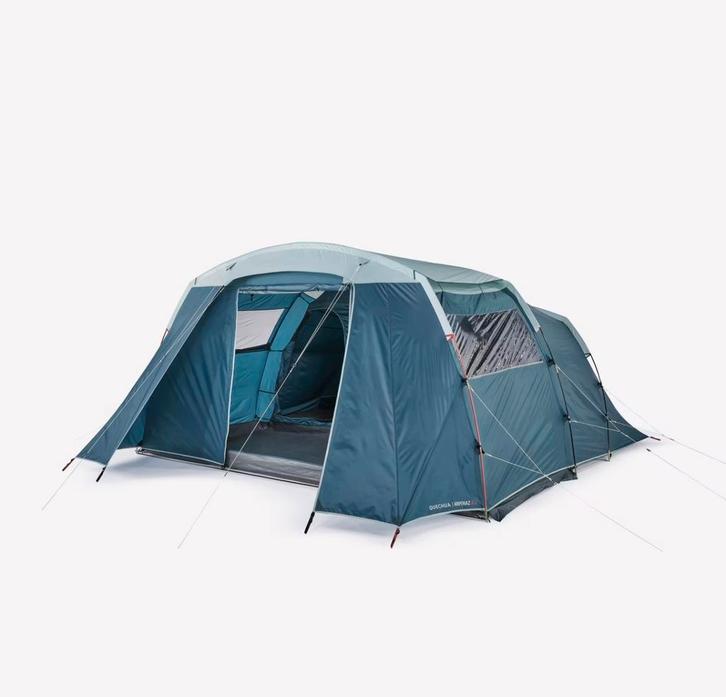 Te huur: Complete kampeerset; 4 pers: tent, tafel, keuken, Caravans en Kamperen, Tenten, Zo goed als nieuw, Ophalen