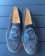 Louboutin suede blauwe, Loafers, Christian Louboutin, Blauw, Nieuw
