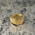 14k gouden ring rolex model met graveren, Ophalen of Verzenden, Nieuw, Goud