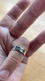 Zilver met gouden ring, Sieraden, Tassen en Uiterlijk, Ringen, Ophalen of Verzenden, Zo goed als nieuw, 17 tot 18, Dame