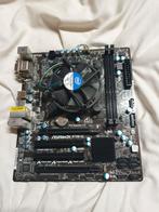 Asrock B75M-GL Moederbord + Intel Celeron G1620 2.7GHz, Computers en Software, Moederborden, DDR3, Ophalen of Verzenden, Zo goed als nieuw