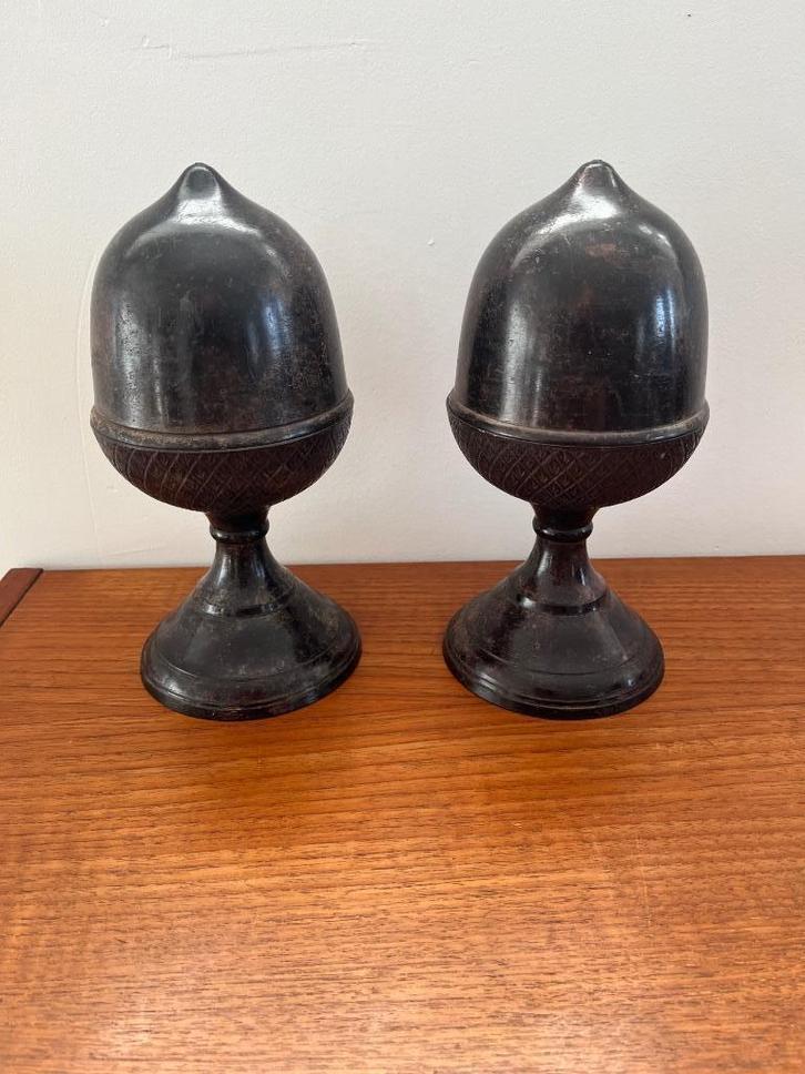 Eikel kaarsenstandaard, Huis en Inrichting, Woonaccessoires | Kunstplanten en Kunstbloemen, Gebruikt, Binnen, Buiten, Verzenden