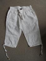 (DKB05) 3/4 broek - Wit linnen broek, SoHo - 36, Wit, Soho, Ophalen of Verzenden, Zo goed als nieuw