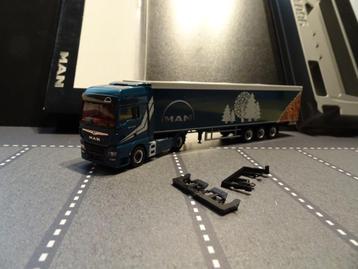 768 herpa man tgx xxl walking floor demo oplegger 1:87 truck beschikbaar voor biedingen