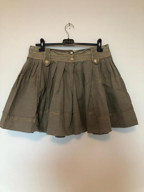 Wijd uitlopende rok Pinko, Kleding | Dames, Rokken, Zo goed als nieuw, Maat 38/40 (M), Beige, Boven de knie, Verzenden