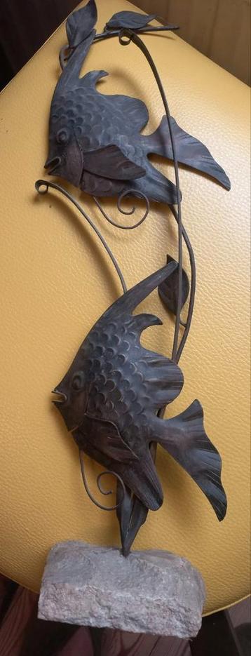 Vintage Metalen Vissen Decoratie beschikbaar voor biedingen
