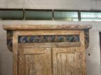 Indonesische stoer kast houtsnijwerk scrapwood oosters 201cm, Huis en Inrichting, Verburgt Vintage, Ophalen of Verzenden, Schipluidenlaan 20 5035KJ Tilburg