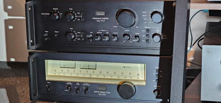 Sansui AU-717 Versterker & TU-517 Tuner Set, Audio, Tv en Foto, Versterkers en Receivers, Gebruikt, Stereo, 60 tot 120 watt, Overige merken