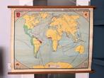 Vintage schoolwandkaart Westindische Compagnie & VOC, Ophalen of Verzenden, Geschiedenis