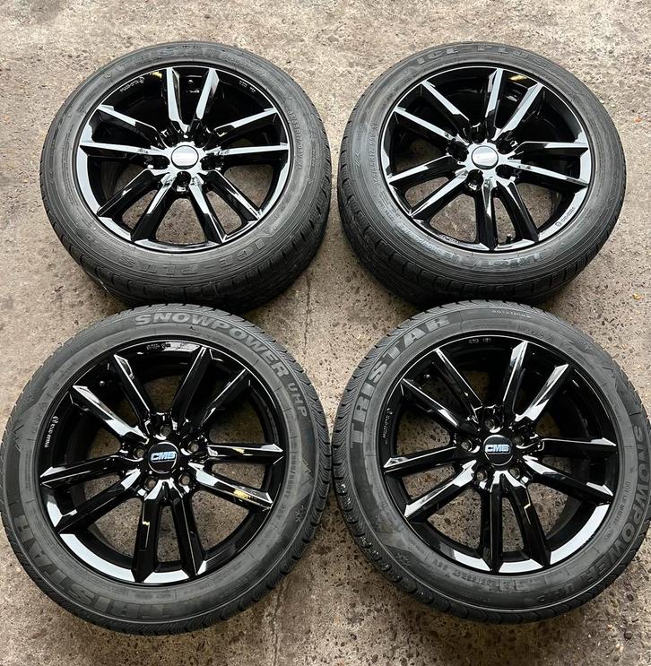 Winterset velgen 17 inch zwart Octavia NX Passat div. VAG, Auto-onderdelen, Banden en Velgen, Banden en Velgen, Winterbanden, 17 inch