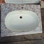 Supergave wastafel 63x48cm, ontwerp Richard Ginori, paisley, Antiek en Kunst, Curiosa en Brocante, Ophalen