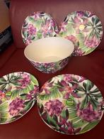 4 nieuwe Grote Campingborden en schaal Melamine - Nieuw, Overige materialen, Nieuw, Ophalen of Verzenden, Bord(en)