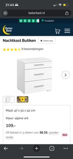 2 nachtkastjes (Beterbed), Ophalen, Zo goed als nieuw, 25 tot 50 cm, Minder dan 100 cm