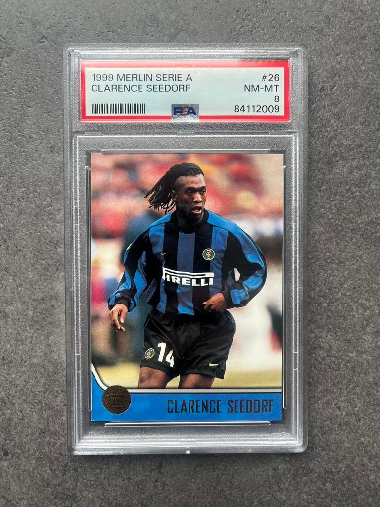 1999 Merlin Serie A Clarence Seedorf PSA 8, Verzenden, Zo goed als nieuw, Plaatje