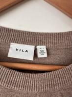 VILA Trui Taupe Strik Maat S, valt als M, Maat 38/40 (M), Beige, Vila, Ophalen of Verzenden