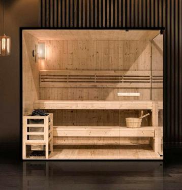 FINSE SAUNA MET 8KW KACHEL GLAZEN VOORKANT GRATIS BEZORGD!🚚 beschikbaar voor biedingen