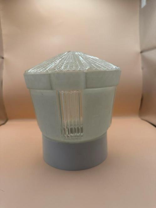 Vintage wand-/plafondlamp – retro glas, Huis en Inrichting, Lampen | Plafondlampen, Zo goed als nieuw, Glas, Ophalen of Verzenden