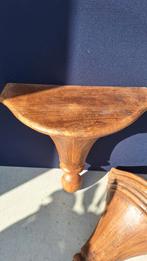 Vintage houten wand consoles, sier plateaus, wandconsoles, Huis en Inrichting, Gebruikt, Vintage, Ophalen of Verzenden, Nvt