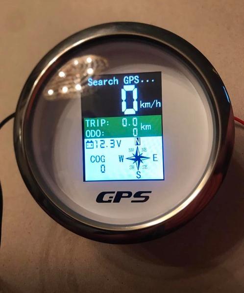 Gps Snelheidsmeter Voltmeter Digitaal Boot 12V Klok, Watersport en Boten, Bootonderdelen, Zo goed als nieuw, Zeilboot of Motorboot
