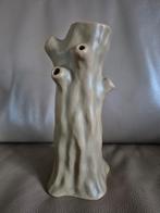 Vaas boomstam boomstronk beige creme, Overige kleuren, Aardewerk of Porselein, Ophalen of Verzenden, Zo goed als nieuw