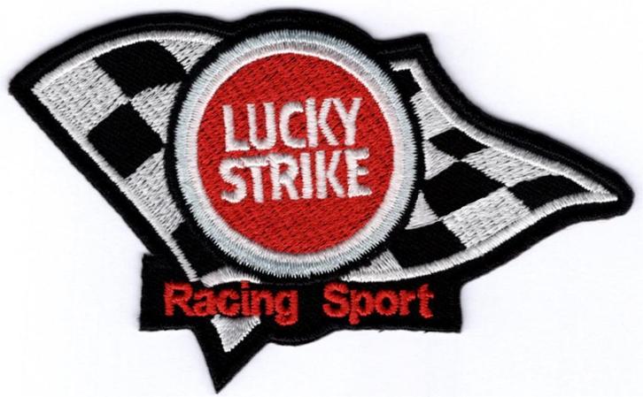 Lucky Strike Racing Sport stoffen opstrijk patch embleem #1, Verzamelen, Automerken, Motoren en Formule 1, Nieuw, Motoren, Verzenden