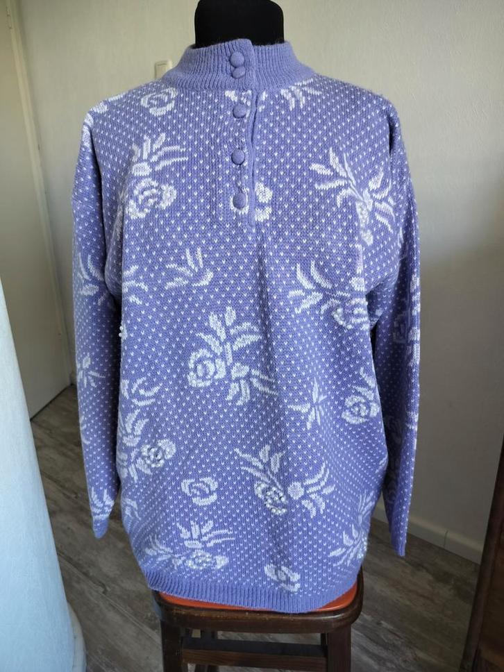 Vintage wollen trui met parels, Kleding | Dames, Truien en Vesten, Zo goed als nieuw, Ophalen of Verzenden