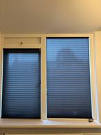 Zwarte Plissé Gordijnen - 2 stuks, Zo goed als nieuw, 100 tot 150 cm, Zwart, 50 tot 100 cm