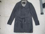 Image mantel jas grijs maat L halflang deels wol, Ophalen of Verzenden, Zo goed als nieuw, Grijs, Maat 42/44 (L)