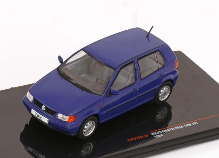 Volkswagen Polo 1994 Blauw Schaal 1/43 Ixo Models IXOCLC579N, Hobby en Vrije tijd, Modelauto's | 1:43, Nieuw, Auto, Overige merken