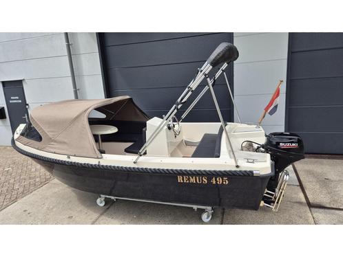 4 family 495 sloep met 15pk en extra opties Direct leverbaar, Watersport en Boten, Sloepen, Gebruikt, 10 tot 30 pk, 3 tot 6 meter