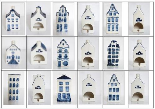 9 klm asbakhuisjes, Verzamelen, KLM Huisjes, Zo goed als nieuw, Ophalen of Verzenden