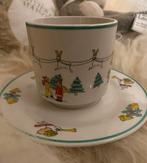 6 kop en schotels Christmas Time Kerstservies motief Kun Lun, Huis en Inrichting, Keuken | Servies, Ophalen, Gebruikt, Keramiek