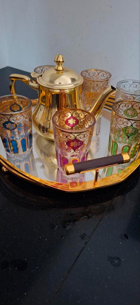 Complete Marokkaanse Theeset, Huis en Inrichting, Keuken | Keukenbenodigdheden, Nieuw, Ophalen