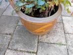 Aardenwerk bloempotten, Tuin en Terras, Bloempotten, Ophalen, Gebruikt, Rond, Minder dan 40 cm