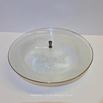 Vintage Flamingo Koekschaal met Deksel - Jaren 60 beschikbaar voor biedingen