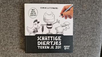 Boek Schattige diertjes teken je zo, Karin Luttenberg beschikbaar voor biedingen