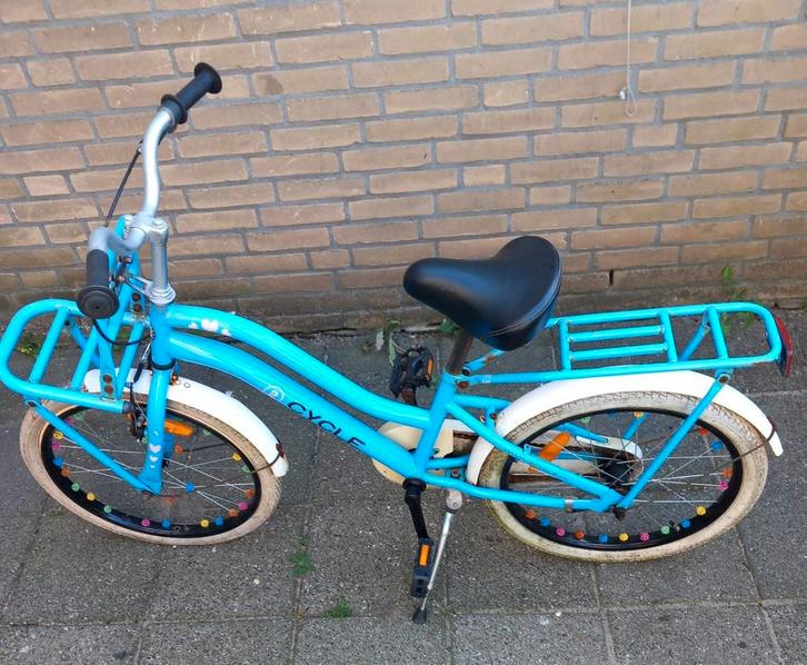 Gebruikte goedfietsende blauwe 2Cycle 20 inch meisjesfiets., Fietsen en Brommers, Fietsen | Kinderfietsjes, Gebruikt, 20 inch of meer