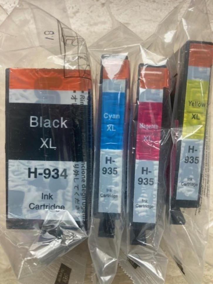 Te Koop : Complete set HP 934XL-935XL cartridges (N.V.), Computers en Software, Printerbenodigdheden, Nieuw, Cartridge, Ophalen of Verzenden