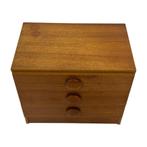 Vintage Compacte Ladekastje Mid Century Design, Huis en Inrichting, Kasten | Ladekasten, Minder dan 50 cm, Gebruikt, Vintage, Minder dan 100 cm