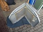 Camping tafel inklapbaar in zak 150x80, Caravans en Kamperen, Caravan accessoires, Ophalen, Gebruikt