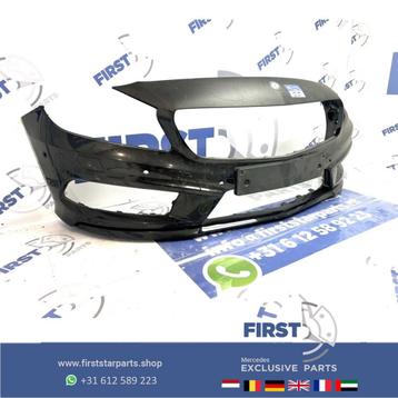 W176 A KLASSE AMG VOORBUMPER PDC/KOPLAMP SPROEIERS ZWART ori beschikbaar voor biedingen