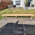 eiken zitbank. terras tuin of binnen, Ophalen, Gebruikt, Hout