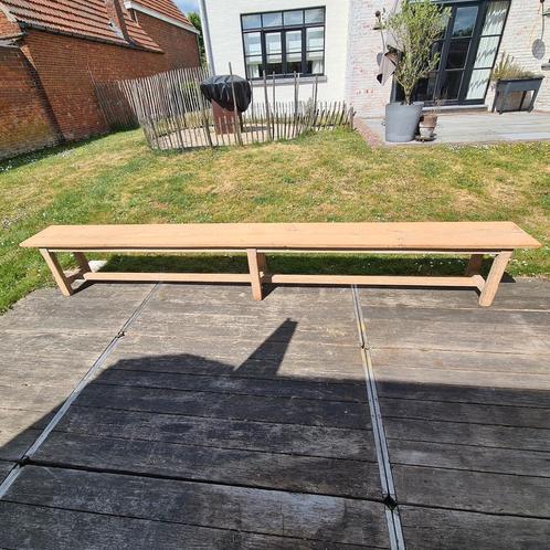 eiken zitbank. terras tuin of binnen, Tuin en Terras, Tuinbanken, Gebruikt, Hout, Ophalen