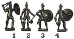 18-Ferrero kinder surprise metal Griekse krijgers, Spartane, Ophalen of Verzenden, Zo goed als nieuw, Overige typen