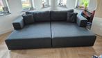 Grijze Montel bank chaise longue, Huis en Inrichting, Ophalen, Gebruikt, 100 tot 125 cm, Rechte bank