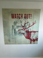 Ixxi Schilderij - Watch Out! 120x120cm, Ophalen of Verzenden, Zo goed als nieuw, Schilderij